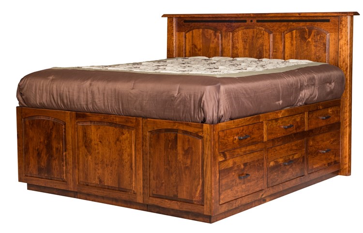 Escalade Bookcase Headboard Only Bed Buckeye Amish Furniture