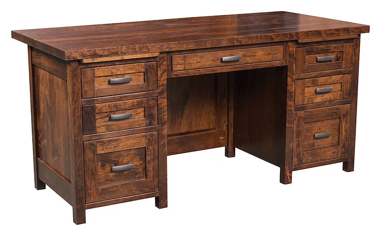 #43243: Executive Desk shown --- Rs Cherry finished with Asbury: OCS-117