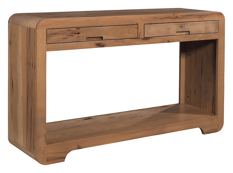 #43301: Sofa Table shown --- Rs Hickory finished with Tundra: OCS-133