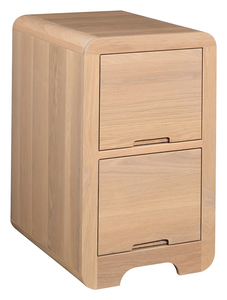 #43313: 2 Drawer shown --- White Oak finished with Latte: OCS-138