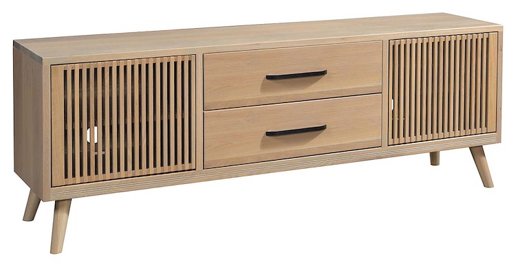 #43558: 72" Wide shown --- White Oak finished with Seashell: D22N09096