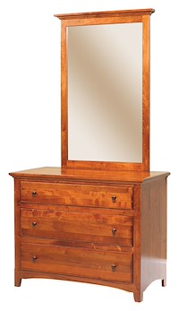 #10569: Mirror - 31" shown with #10617: Dresser - 40" 