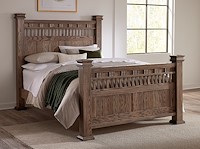 #17783: Bed shown --- Oak finished with Carbon: FC-50240