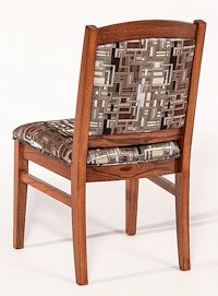 #20282: Side Chair shown --- Back detail view --- Elm