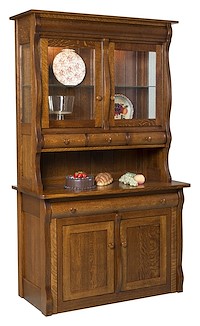 #20402: Frontier Hutch - Extendable Table shown --- Shown Closed --- QSWO finished with Michaels: OCS-113