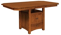 #25895: Bassett Cabinet Table shown --- Shown with extension leaf