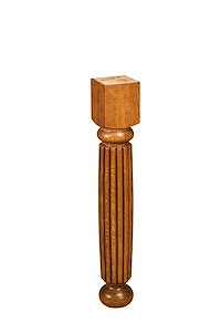 #26044: Hampton Leg Table shown --- Optional reeded leg