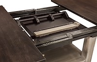 #26052: Heidi Cabinet Table shown --- Self-storing butterfly leaf shown