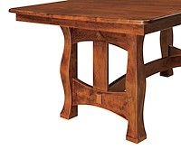 #26417: Reno Trestle Table shown --- Side detail shown