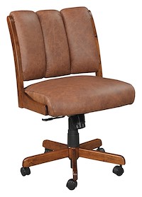 #28288: Side Chair shown --- Shown with optional Leather --- Cherry finished with Michaels: OCS-113