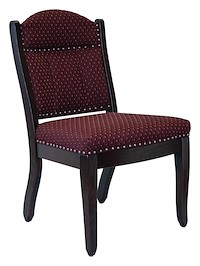 #28301: Low Back Client Side Chair shown --- Oak finished with Ebony: FC-11047