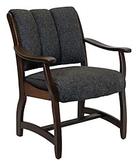 #28305: Client Arm Chair shown --- Br Maple finished with Rich Tobacco: OCS-228
