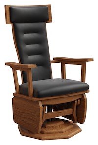 #28320: Swivel Glider shown --- Shown with optional Leather