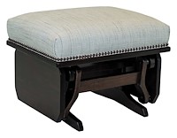#28327: Ottoman - Solid Sides shown --- Hard Maple finished with Onyx: OCS-230