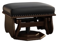 #28329: Gliding Ottoman - Platform Base shown --- Shown with optional Leather