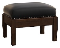 #28331: Footstool shown --- Shown with optional Leather --- Oak