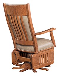 #30029: Swivel Glider - Slat Sides shown --- Rear view shown