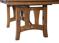 #30481: Naperville Trestle Table shown --- Side detail shown