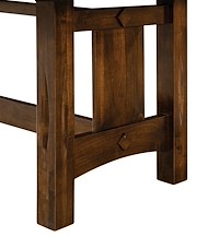 #30560: Ravena Trestle Table shown --- Side detail shown