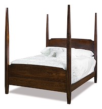 #31125: Bed - Queen shown --- Shown with optional Tall Posts --- Oak finished with Briar: FC-15743