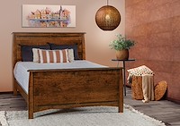 #31188: Bed - Queen shown --- Room Setting Shown  --- Rs Cherry finished with Vintage Antique: FC-17882