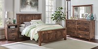 #31503: DuMont shown --- Room Setting Shown  --- Rustic Rough-sawn Brown Maple finished with Almond: FC-42000