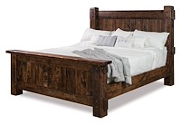 #31575: Bed - King shown --- Rustic Rough-sawn Brown Maple finished with Almond: FC-42000