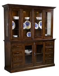 #31899: Hutch - 4 Door - 72 Wide shown --- Br Maple finished with Earthtone: FC-40592