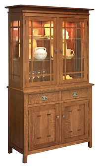 #31944: Hutch - 2 Door - 44 Wide shown --- QSWO finished with Michaels: OCS-113