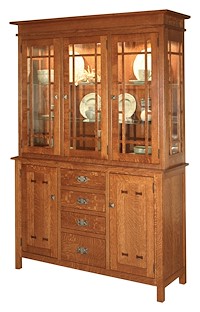 #31945: Hutch - 3 Door - 54 Wide shown --- QSWO finished with Michaels: OCS-113