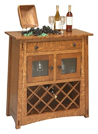 #31998: Wine Cabinet - 36 Wide shown --- QSWO finished with Michaels: OCS-113