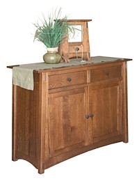 #32005: Sideboard - Leaf Storage - 54 Wide shown --- QSWO finished with Asbury Brown: FC-7992