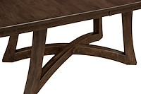 #36779: Tifton Double Pedestal Table - Smooth Top shown --- Br Maple finished with Manchester: FC-42633