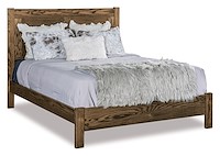 #41065: Bed - Queen shown --- Rustic Rough-sawn Brown Maple finished with Harvest: FC-107