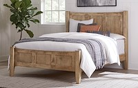 #41104: Bed - Queen shown --- Br Maple finished with Sandstone: FC-48015