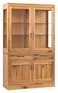 #41256: Hutch - 48 Wide shown --- Shown with premium Finish - Wicker D22N11218 --- Rs White Oak 