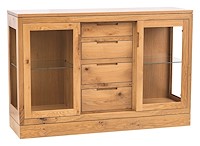 #41257: Sideboard - 60 Wide - 2 Door - 4 Drawer shown --- Shown with premium Finish - Wicker D22N11218 --- Rs White Oak 
