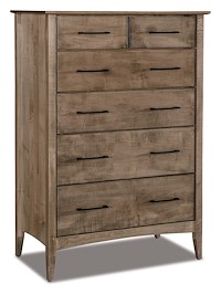 #41314: Chest - 6 Drawer - 40W x 57.75H shown --- Br Maple finished with Sandstone: D-22N08963