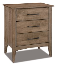 #41317: Nightstand - 3 Drawer - 26.5W x 32.25H shown --- Br Maple 