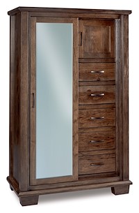 #41322: Chifforobe - Sliding Door - 45.5W x 72H shown