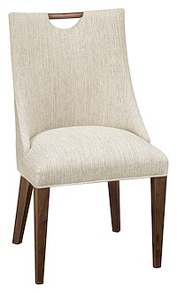 #41362: Side Chair shown --- Shown with R1-137 Palm Fabric --- Br Maple finished with Manchester: FC-42633