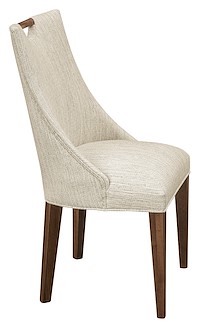 #41362: Side Chair shown --- Side View  - Shown with Palm Fabric R1-137 --- Br Maple finished with Manchester: FC-42633