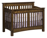 #42454: Crib shown --- QSWO finished with Golden Brown: CF-10901