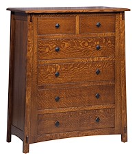 #42463: Chest of Drawers shown --- QSWO finished with Golden Brown: CF-10901