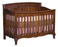 #42468: Crib - Slat Style Front shown --- Shown with premium Finish  --- Sap Cherry 