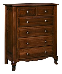 #42477: Chest of Drawers shown --- Shown with premium Finish  --- Br Maple 