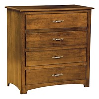 #42487: 4 Drawer Dresser shown --- Br Maple 