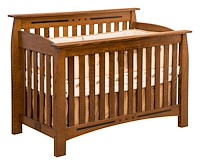 #42522: Crib shown --- QSWO finished with Golden Brown: CF-10901