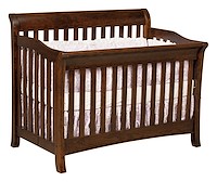 #42533: Crib shown --- Sap Cherry finished with Rich Tobacco: OCS-228