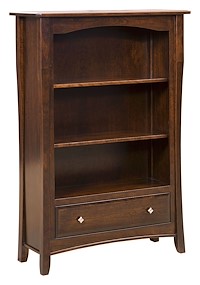 #42536: Bookcase shown --- Sap Cherry finished with Rich Tobacco: OCS-228